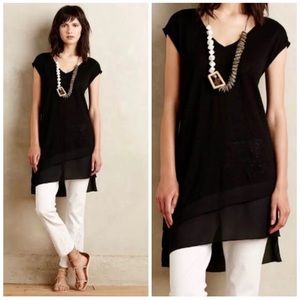Anthropologie Tops - ANTHROPOLOGIE DELETTA LINEN CHIFFON SLOPE TEE SZ M Anthropologie Tops - ANTHROPOLOGIE DELETTA LINEN CHIFFON SLOPE TEE SZ M